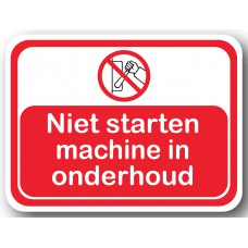 DuraStripe Lock out / NIET STARTEN MACHINE IN ONDERHOUD